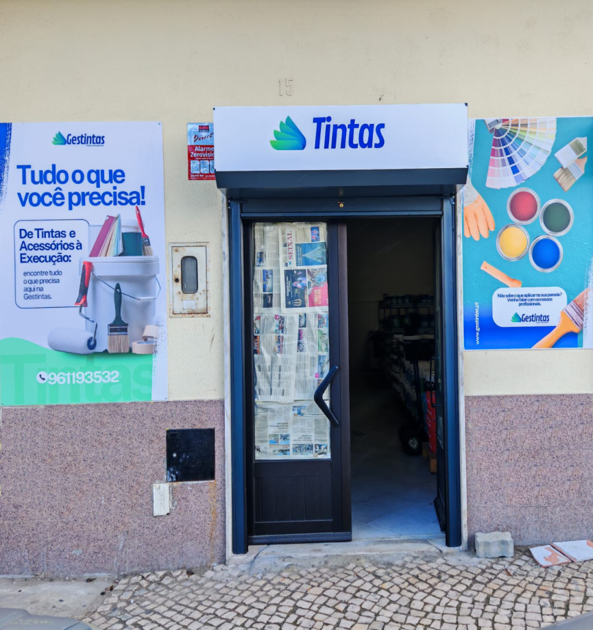 Loja de tintas no Seixal
